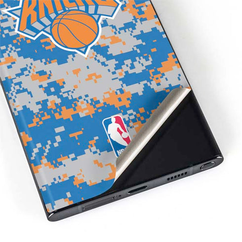 NBA New York Knicks Digi Camo Galaxy S22 Ultra Skin