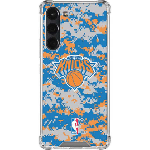 NBA New York Knicks Digi Camo Galaxy S23 Plus Clear Case