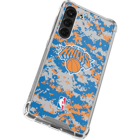 NBA New York Knicks Digi Camo Galaxy S23 Plus Clear Case