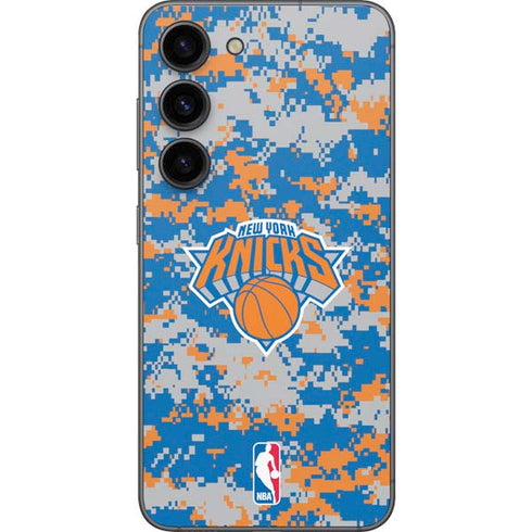 NBA New York Knicks Digi Camo Galaxy S23 Skin