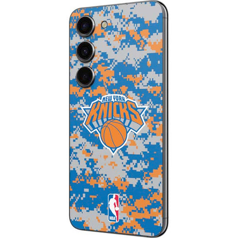 NBA New York Knicks Digi Camo Galaxy S23 Skin
