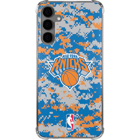 NBA New York Knicks Digi Camo Galaxy S24 Plus Clear Case