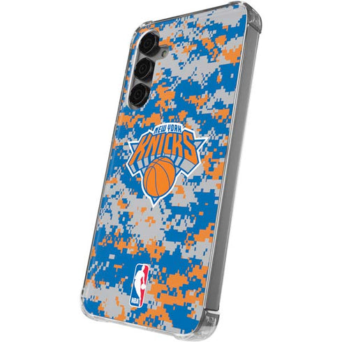 NBA New York Knicks Digi Camo Galaxy S24 Plus Clear Case