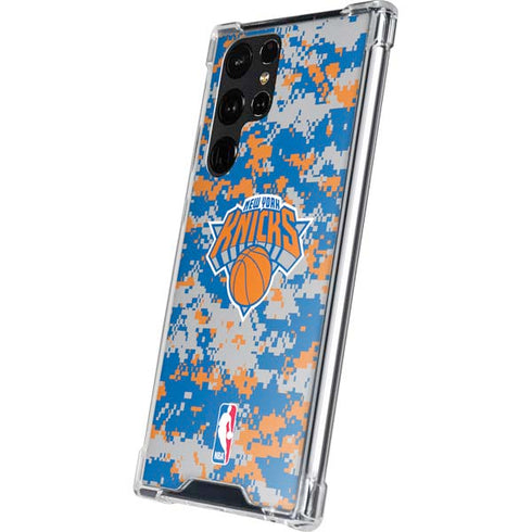 NBA New York Knicks Digi Camo Galaxy S24 Ultra Clear Case