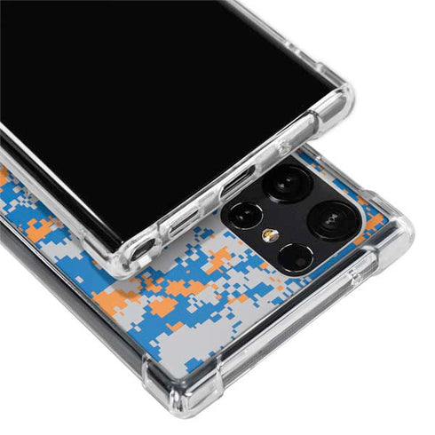 NBA New York Knicks Digi Camo Galaxy S24 Ultra Clear Case