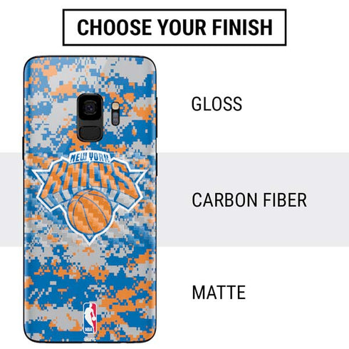 NBA New York Knicks Digi Camo Galaxy S9 Skin