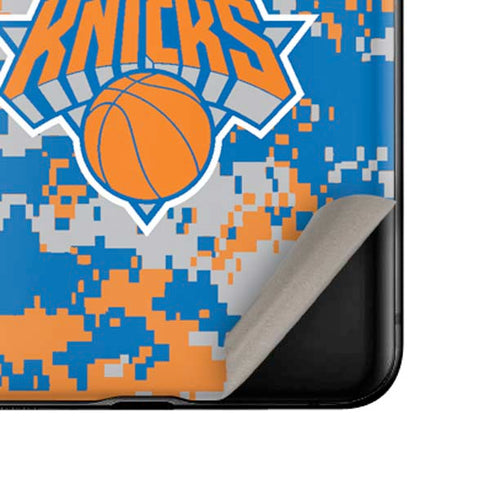 NBA New York Knicks Digi Camo Galaxy Z Flip Skin