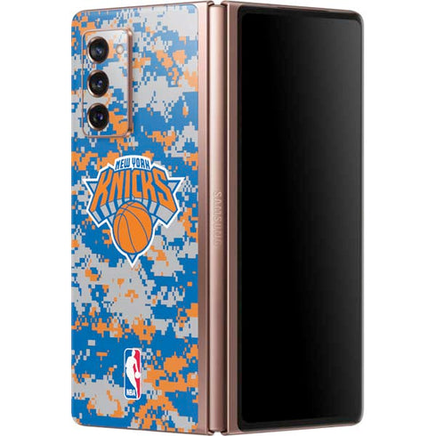 NBA New York Knicks Digi Camo Galaxy Z Fold2 5G Skin