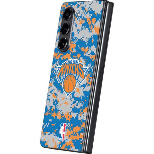 NBA New York Knicks Digi Camo Galaxy Z Fold5 5G Skin