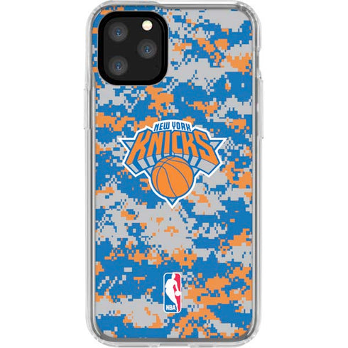 NBA New York Knicks Digi Camo iPhone 11 Pro Clear Case
