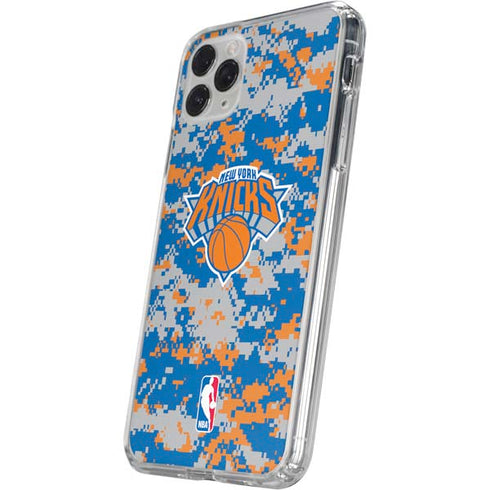 NBA New York Knicks Digi Camo iPhone 11 Pro Clear Case