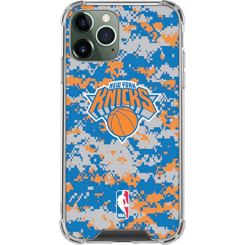 NBA New York Knicks Digi Camo iPhone 11 Pro Max Clear Case