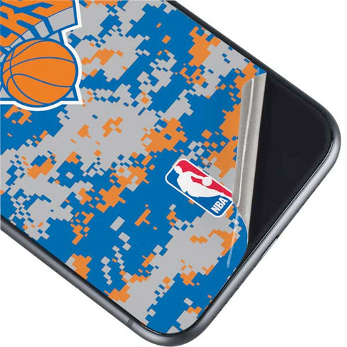 NBA New York Knicks Digi Camo iPhone 11 Skin