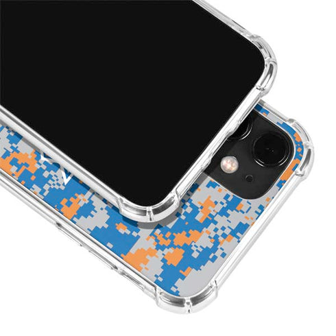NBA New York Knicks Digi Camo iPhone 12 Clear Case