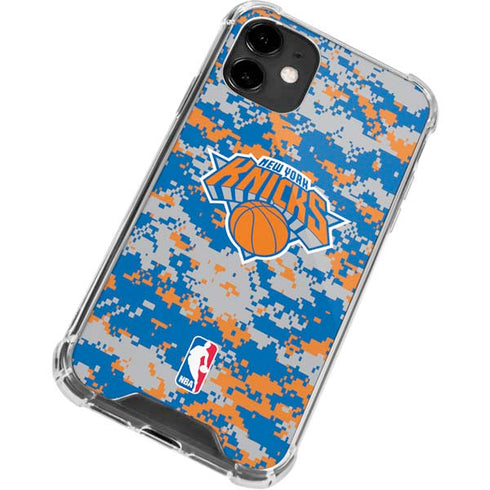 NBA New York Knicks Digi Camo iPhone 12 Mini Clear Case