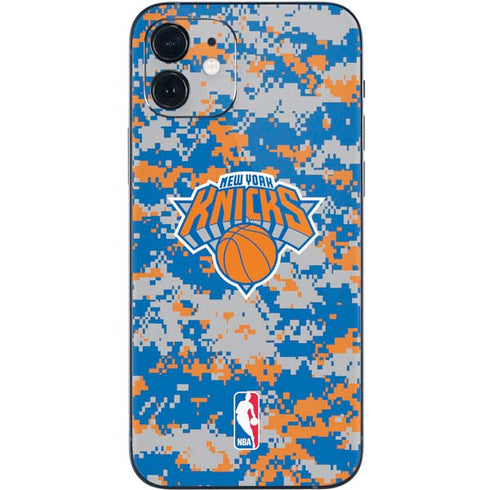 NBA New York Knicks Digi Camo iPhone 12 Mini Skin