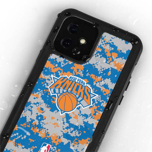 NBA New York Knicks Digi Camo iPhone 12 Mini Waterproof Case
