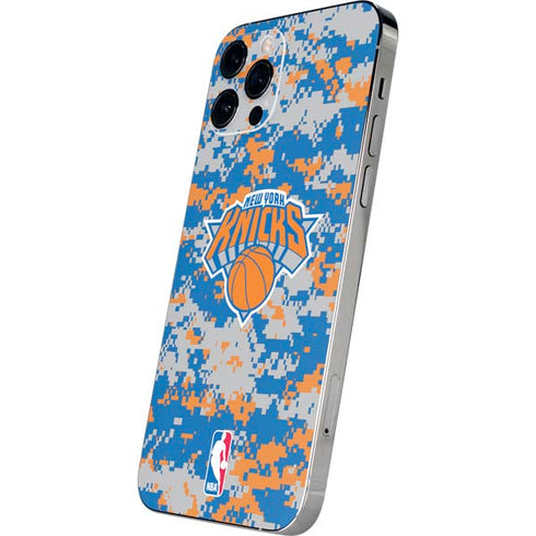 NBA New York Knicks Digi Camo iPhone 12 Pro Skin