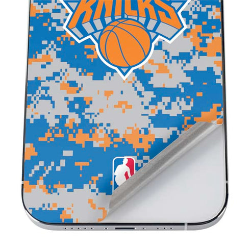 NBA New York Knicks Digi Camo iPhone 12 Pro Skin