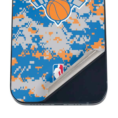 NBA New York Knicks Digi Camo iPhone 12 Skin