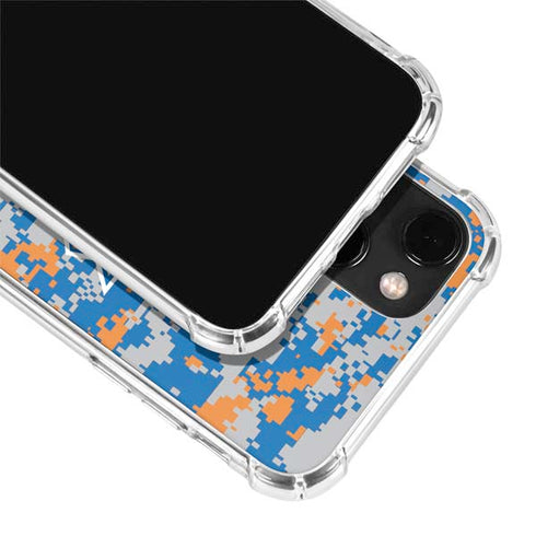 NBA New York Knicks Digi Camo iPhone 13 Clear Case
