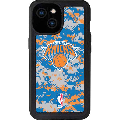 NBA New York Knicks Digi Camo iPhone 13 Mini Waterproof Case