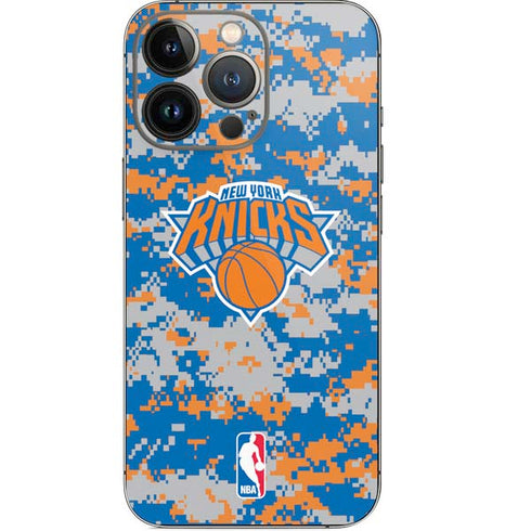 NBA New York Knicks Digi Camo iPhone 13 Pro Skin
