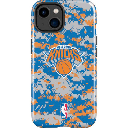 NBA New York Knicks Digi Camo iPhone 15 Plus Impact Case
