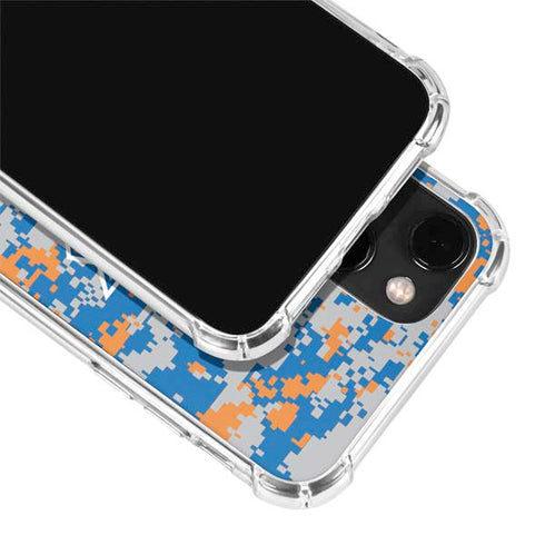 NBA New York Knicks Digi Camo iPhone 14 Plus Clear Case