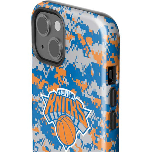 NBA New York Knicks Digi Camo iPhone 15 Impact Case