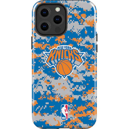 NBA New York Knicks Digi Camo iPhone 15 Pro Max Impact Case