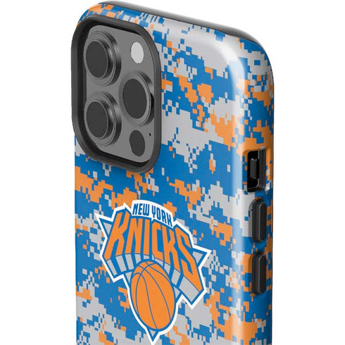 NBA New York Knicks Digi Camo iPhone 15 Pro Max Impact Case