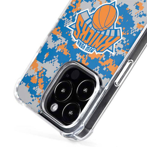 NBA New York Knicks Digi Camo iPhone 15 Pro Max MagSafe Case