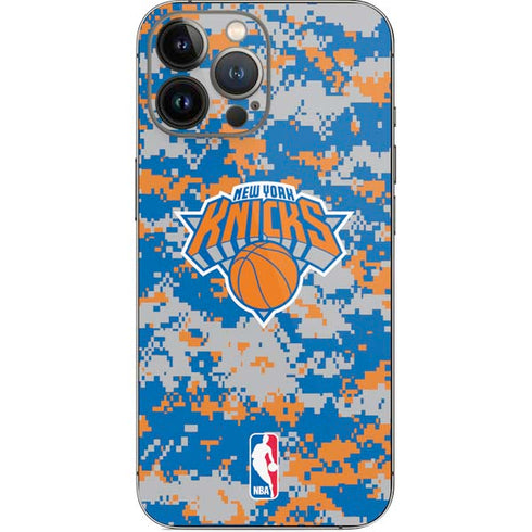 NBA New York Knicks Digi Camo iPhone 14 Pro Max Skin