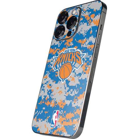 NBA New York Knicks Digi Camo iPhone 14 Pro Max Skin