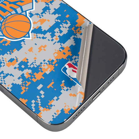 NBA New York Knicks Digi Camo iPhone 14 Pro Max Skin