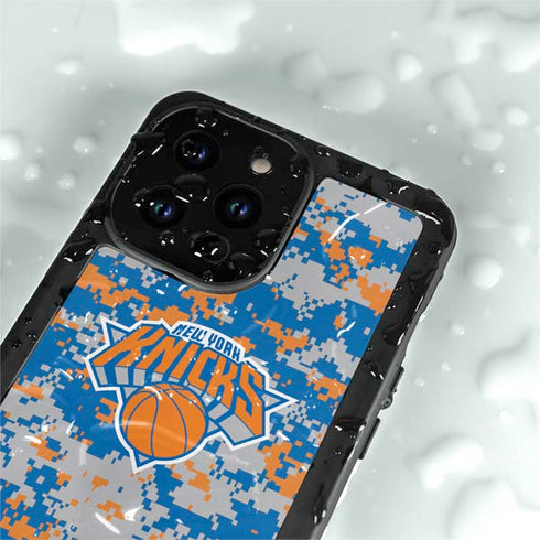 NBA New York Knicks Digi Camo iPhone 14 Pro Max Waterproof Case