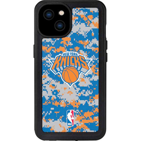 NBA New York Knicks Digi Camo iPhone 15 Plus Waterproof Case