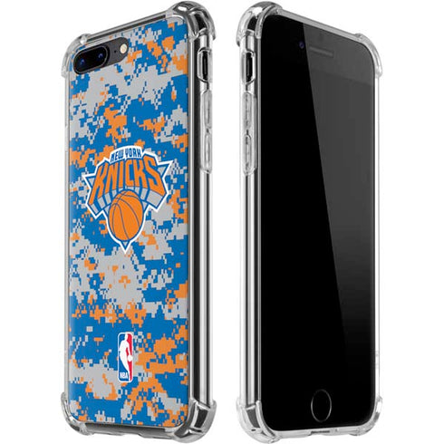 NBA New York Knicks Digi Camo iPhone 7/8 Plus Clear Case