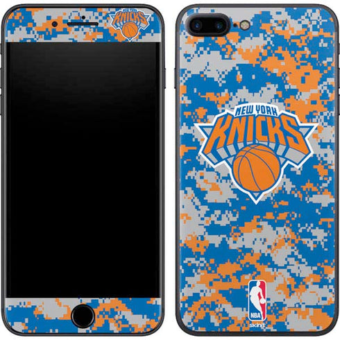 NBA New York Knicks Digi Camo iPhone 7 Plus Skin