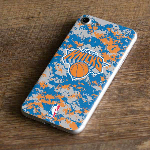 NBA New York Knicks Digi Camo iPhone 7 Skin