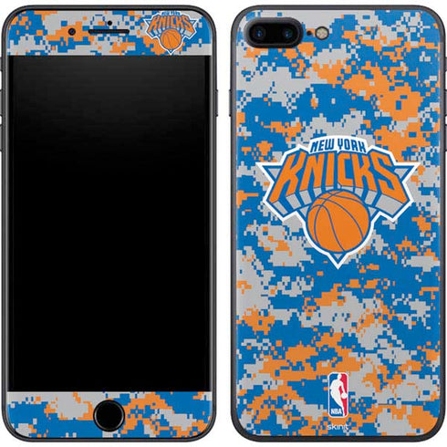 NBA New York Knicks Digi Camo iPhone 8 Plus Skin