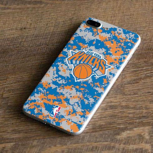NBA New York Knicks Digi Camo iPhone 8 Plus Skin