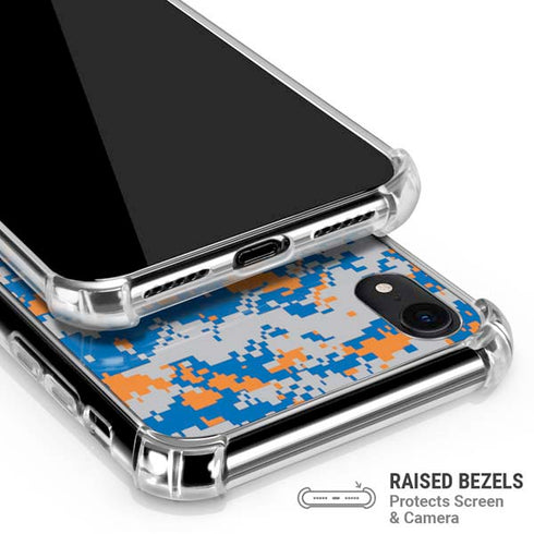 NBA New York Knicks Digi Camo iPhone XR Clear Case