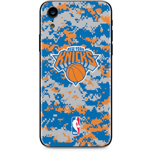 NBA New York Knicks Digi Camo iPhone XR Skin