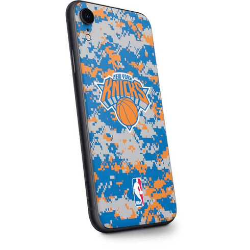NBA New York Knicks Digi Camo iPhone XR Skin