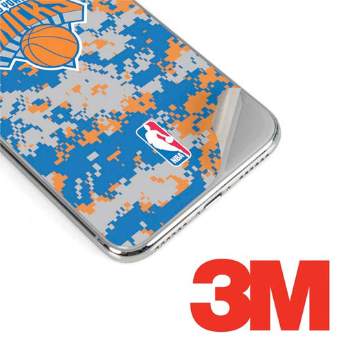 NBA New York Knicks Digi Camo iPhone XS Max Skin