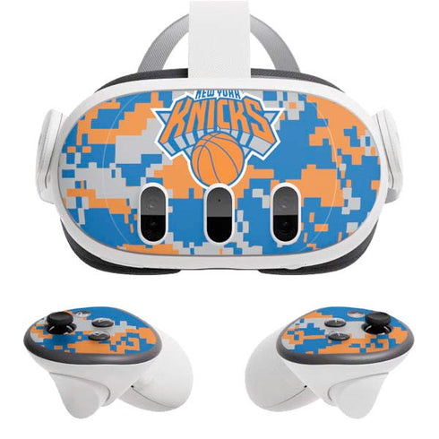 NBA New York Knicks Digi Camo Meta Quest 3 Skin