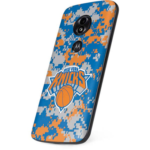 NBA New York Knicks Digi Camo Moto E5 Play Skin