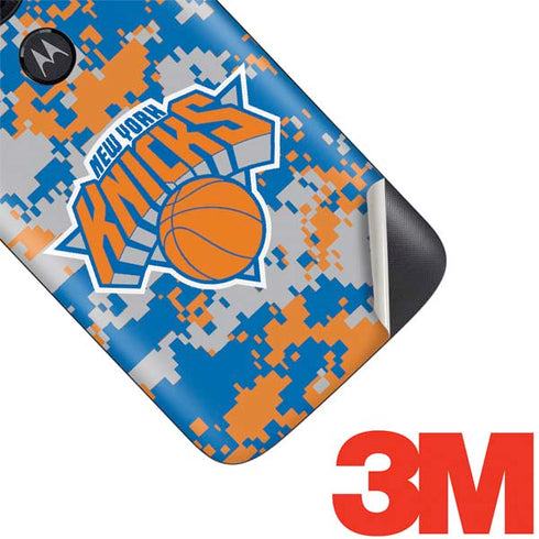 NBA New York Knicks Digi Camo Moto E5 Play Skin
